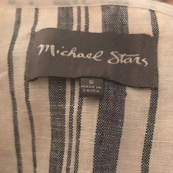 Michael Stars Striped Linen Dress Size Small - Picture 5 of 5